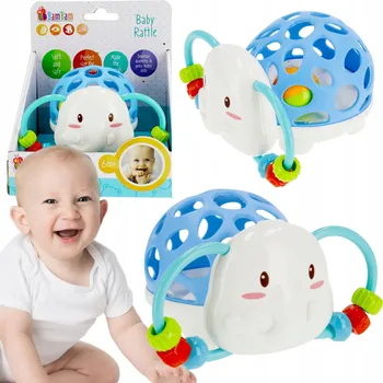 Měkká chrastítko Slon, hračka pro miminka od 3 měsíců