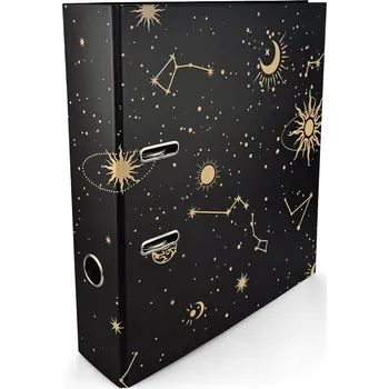 Šanon A4 kancelářský 70mm Hvězdy matný černý elegantní