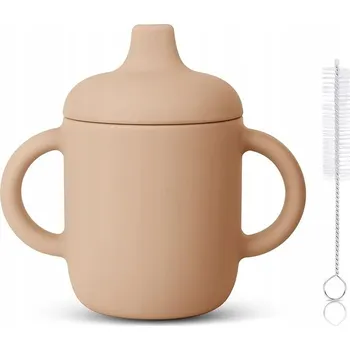 Kubek dla niemowląt ze szczotką Kubek se SLÁMKOU pro batole SILIKONOVÝ