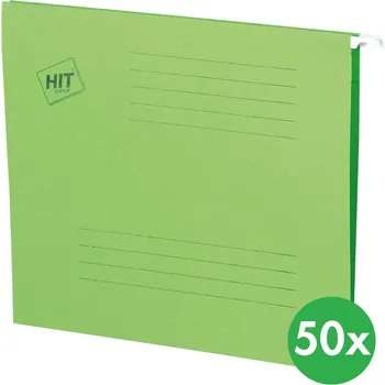 HIT Office Závěsné desky A4, zelené, 50 ks