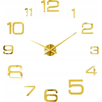 Hodiny 3D NALEPovací HODINY na ZEĎ MODERNÍ XL