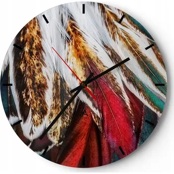 Hodiny Nástěnné hodiny do kuchyně 30x30 Abstrakce Skleněné hodiny do obýváku Tiché