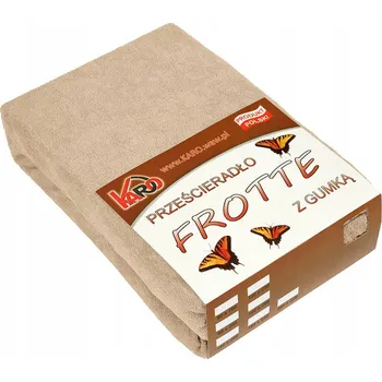 Prostěradlo Froté prostěradlo s gumou 80x160 béžové 009