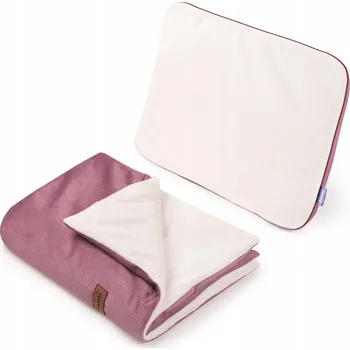 Dětská deka SADA DO KOČÁRKU POLŠTÁŘ A DEKA PLUSZ VELVET