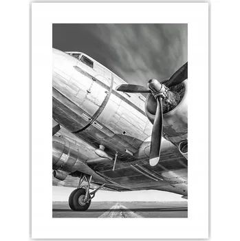 Obraz Obraz plakát do obýváku ložnice 30x40 letadlo plakáty na zeď bez rámu