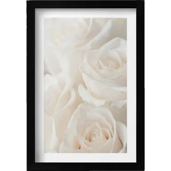 Obraz Ozdobný nástěnný obraz s rámem a grafikou loft Bílé jemné různé 20x30 cm