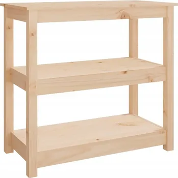 Konferenční stolek Konzolový stolek, 80x40x74 cm, masivní borové dřevo