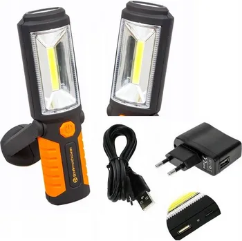 Svítilna Skládací dílenská svítilna 300 lm / 20 lm COB LED Powerbank Schaffer Technik