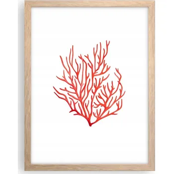 Obraz Obraz plakát v rámu světlý dub do obýváku 30x40 útes moře plakáty na zeď