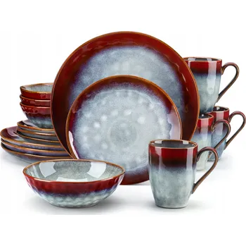 Sada nádobí Vánoční jídelní souprava pro 4 osoby Jídelní Servis Moderní sada 16 ks bílá