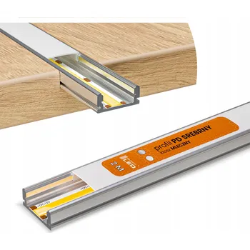 LED osvětlení LED profil Smartled stříbrný, povrchový, 200 cm s mléčným krytem