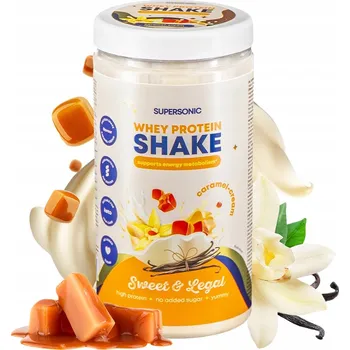 Protein Protein SUPERSONIC WPC karamelový bez cukru 560 g