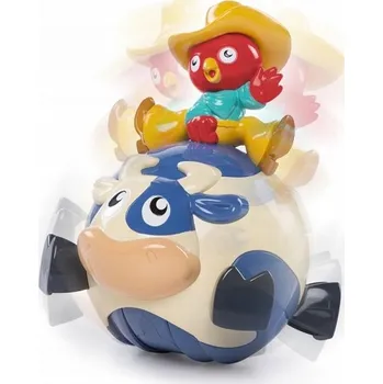 Hračka pro nejmenší Interaktivní Kohout na Rodeo - Učí Lezení