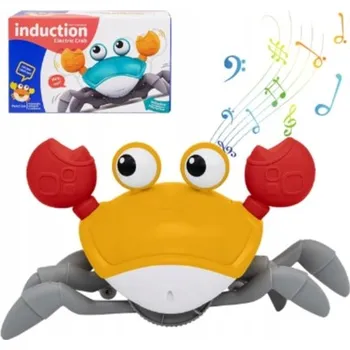 UTÍKAJÍCÍ LEZOUCÍ KRAB chodící hračka interaktivní pro děti LED