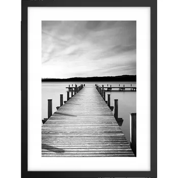 Obraz Obraz plakát v černém rámu do obýváku 30x40 krajina plakáty na zeď