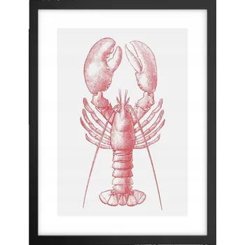 Obraz Obraz plakát v černém rámu do obýváku 30x40 humr foto plakáty na zeď