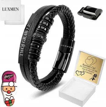 Náramek PÁNSKÝ NÁRAMEK S GRAVÍROVÁNÍM , NASTAVITELNÝ JAKO DÁREK