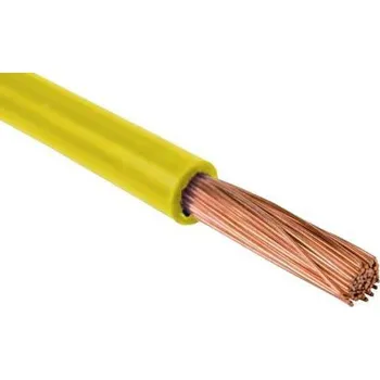 elektrický kabel Vodič H07V-K 1,5mm2 ŽLUTÝ