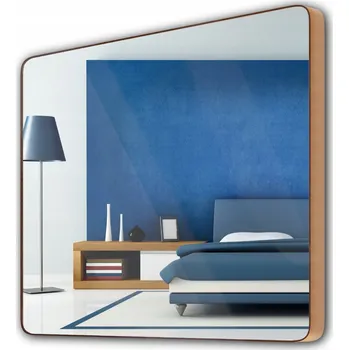Zrcadlo Zrcadlo Glamour 70x50 cm ve Zlatém Hliníkovém Rámu
