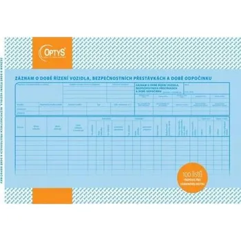 Tiskopis Kniha jízd OPTY 100 listů