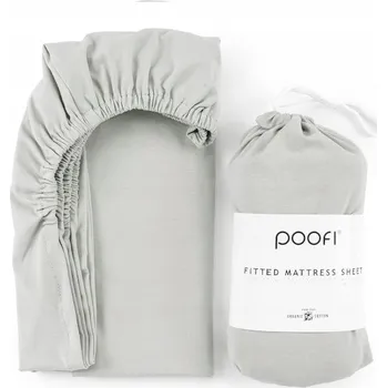 Prostěradlo Poofi Prostěradlo organické 70/140 Světle šedá