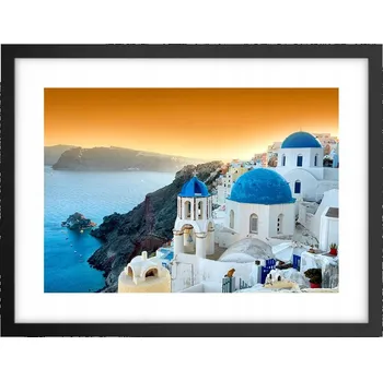 Obraz Obraz plakát v černém rámu do obýváku 40x30 krajina foto na zeď