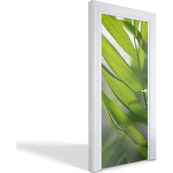 Fototapeta Samolepící dekorativní nálepka na dveře a nábytek Zelené listy 75x205 cm