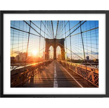 Obraz Foto obraz plakát na zeď v černém rámu 50x40 New York do obýváku