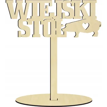 Jídelní stůl Dřevěný nápis na stůl svatební hostina Selský Stůl Stolek