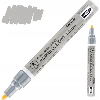 MARKER SREBRNY VODĚODOLNÝ OLEJOVÝ MARKER FIXY FIX FIXY KULATÝ