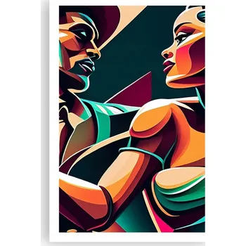 Obraz Obraz plakát do obýváku ložnice 61x91 kubismus plakáty na zeď bez rámu