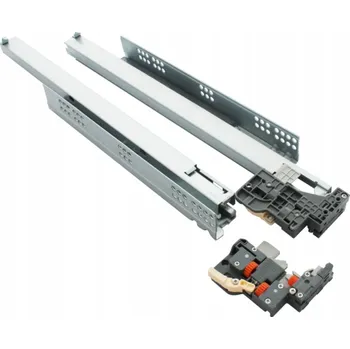 Obraz PLNOVÝSUVNÁ ZÁSUVKOVÁ LIŠTA S TLUMENÍM A BRZDOU 350MM AMIX CB70ST-350-3D