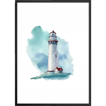 Obraz Plakát v černém rámu do obýváku, ložnice 50x70 lucerna moderní obraz