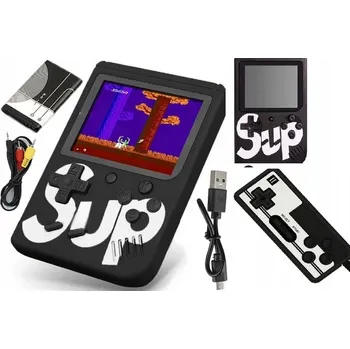 Herní konzole PŘENOSNÁ MINI RETRO HERNÍ KONZOLE GAMEBOY PEGASUS GAME BOX MARIO CONTRA 400 HER