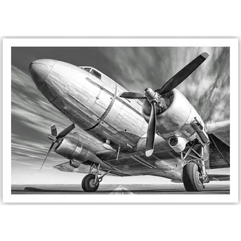 Obraz Plakát na zeď bez rámu 100x70 letadlo obraz plakáty do obývacího pokoje ložnice