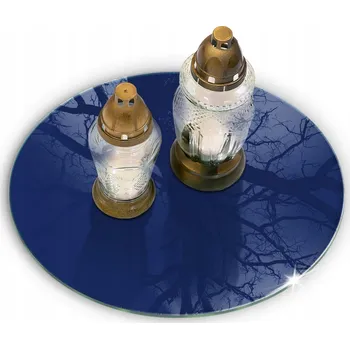 Obraz Stojan hřbitovní svíčka tvrzené sklo 40 x 40 x 40 cm