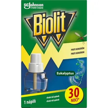 Přípravek proti hmyzu Biolit Náplň do odpuzovače komárů Eukalyptus, 30 nocí, 21 ml