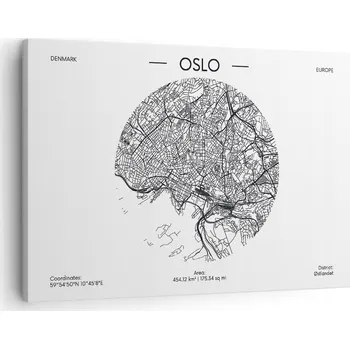 Obraz Obraz na plátně do obýváku ložnice 70x50 mapa foto obrazy na zeď canvas