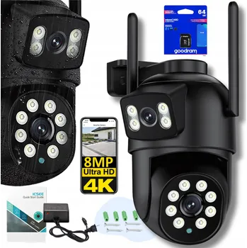 IP kamera Venkovní IP kamera Owen s duálním objektivem 270 stupňů 90