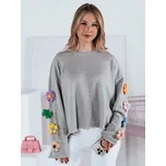 Dámská oversize mikina RAWEL RY2387 Barva: Světle Šedá, Velikost: ONE SIZE