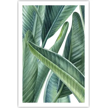 Obraz Obraz plakát do obýváku nebo ložnice 61x91 cm – motiv listů, plakáty na zeď bez rámu