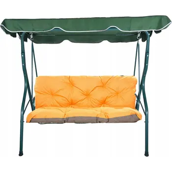 Podsedák Polštář zahradní na houpačku a lavičku, 120x60x50 cm, oranžová