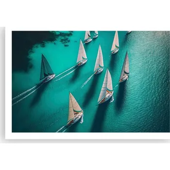 Obraz Obraz plakát do obýváku ložnice 91x61 Plachetnice foto na zeď bez rámu