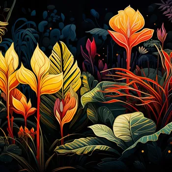 Plakát Plakát Tropická Symfonie bez rámu 100 x 100 cm