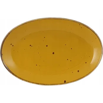 Talíř Bogucice Cottage Yellow Oválný talíř 31 cm