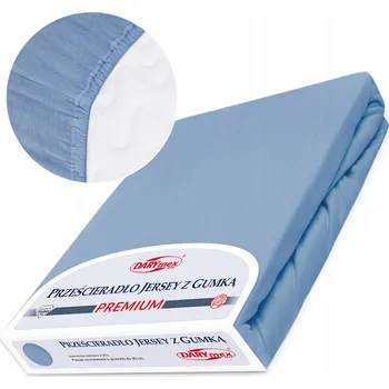 Prostěradlo Prostěradlo bavlněné s gumou 180x200 JERSEY VYSOKÁ GRAMÁŽ modré