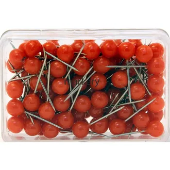 Magnetoplan Špendlíky do korkové/textilní tabule 100 ks červené