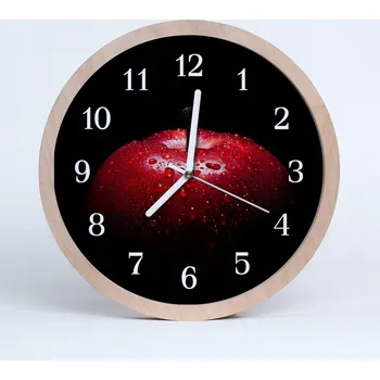 Hodiny Stylové nástěnné hodiny do loftu Jablko do obýváku 20 cm