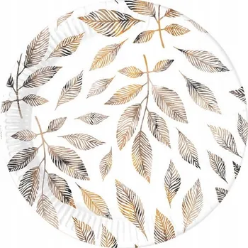 Party nádobí Talířky Procos větvičky 23 cm, 8 ks