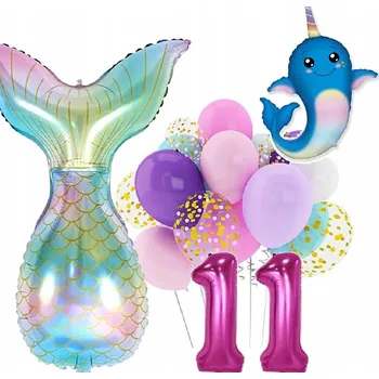 Balónek BALÓNKY sada na 11. narozeniny MOŘSKÁ PANNA